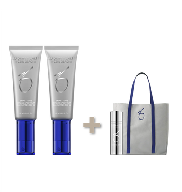 Smart Tone Broad-Spectrum Sunscreen SPF 50 DOBBELT PAKNING+ gratis ZO Sunscreen + Primer SPF30 (15ml) & Totebag