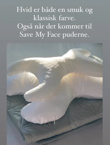 Save My Face Le Grand & Petit pude i hvid bomuldsbetræk -20%