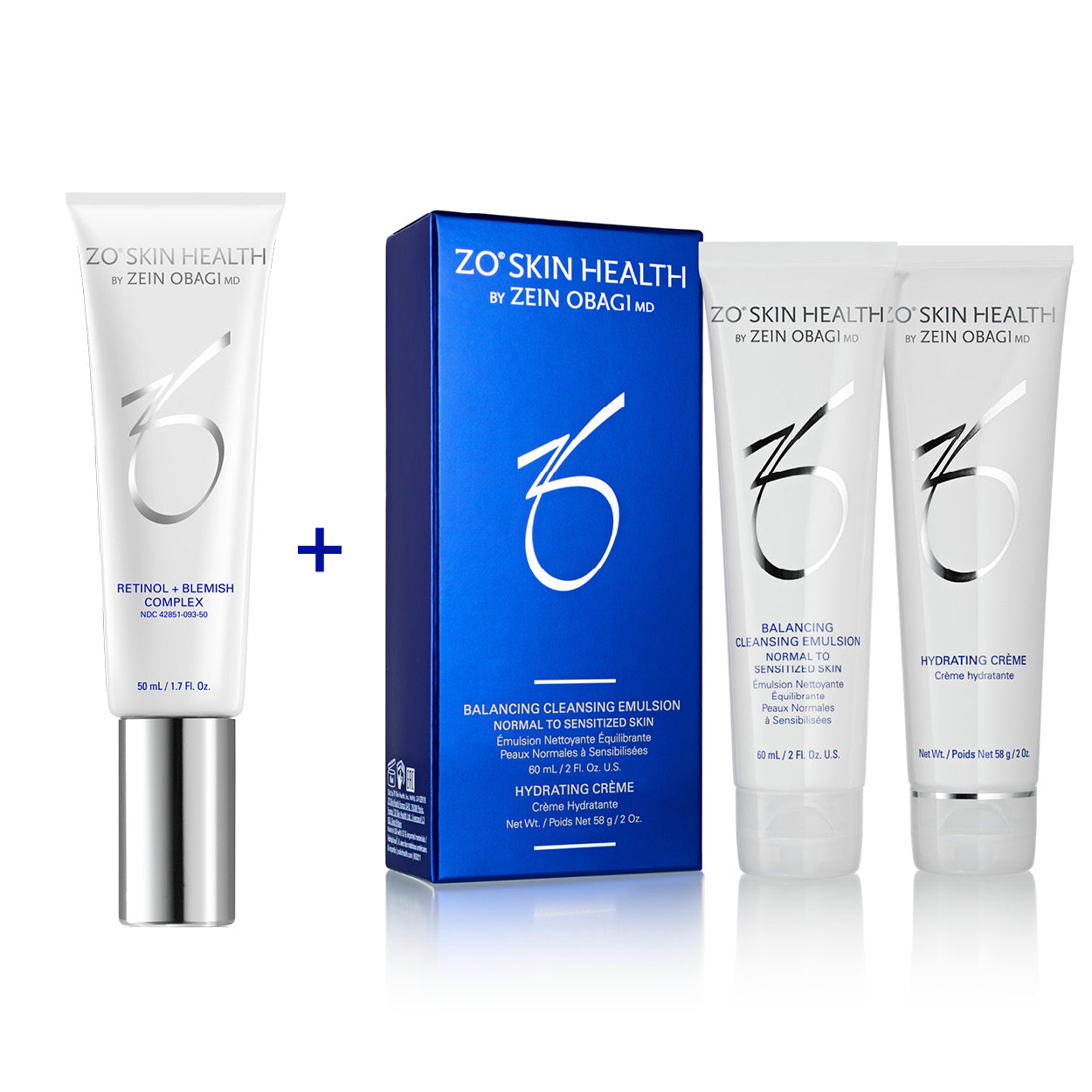 Retinol + Blemish Complex 50mL + Balancing Cleansing Emulsion (60mL) & Hydrating Creme (58g)