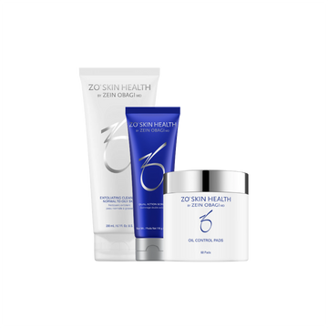 Getting Skin Ready Kit med Exfoliating Cleanser, Dual-Action Scrub & Oil Control Pads