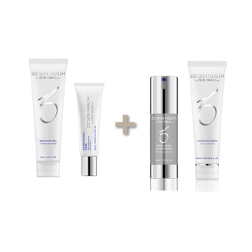 Eye Brightening Crème 15 g & Enzymatic Peel 50 ml + 2 gaver i form af Exfoliation Accelerator 30 ml & Hydrating Créme 58 g.