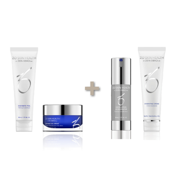 Intense Eye Crème 15 ml & Enzymatic Peel 50 ml + 2 gaver i form af Exfoliation Accelerator 30 ml & Hydrating Créme 58 g. (Kopi)