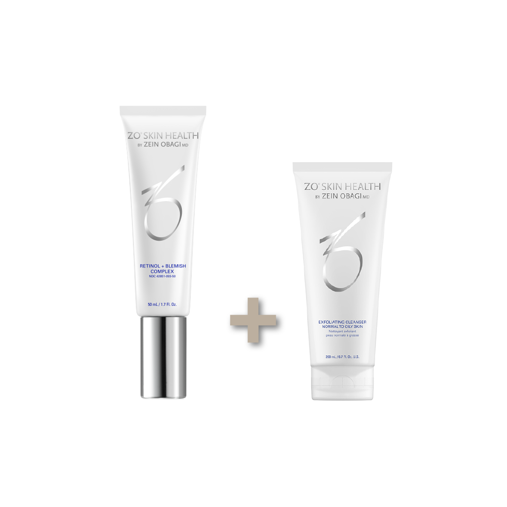 Retinol + Blemish Complex 50mL + 60mL Exfoliating Cleanser i gave!