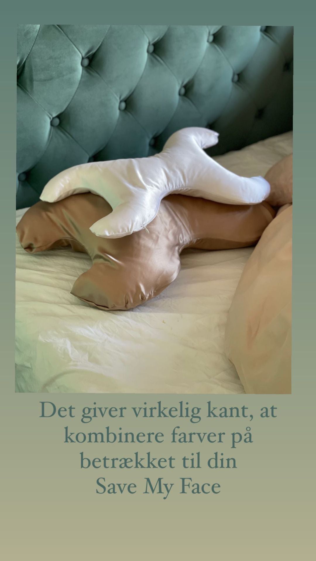 Save My Face Le Grand & Petit pude i hvid bomuldsbetræk -20%